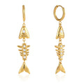 Fish Bone Earrings