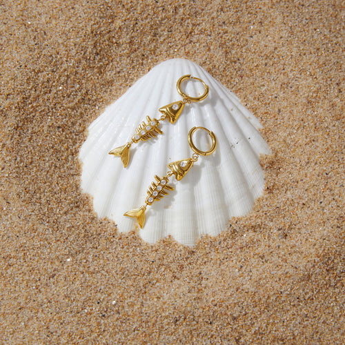 Fish Bone Earrings